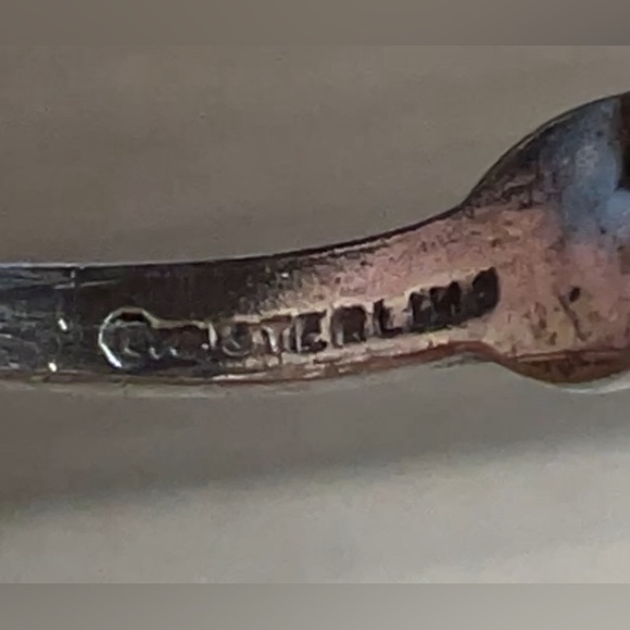 Vintage Fred Harvey Sterling Silver Turquoise Crossed Arrow Ring, Size 7, 1g - Picture 7 of 11